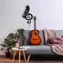 Wallity Musical - 309 Escultura de Pared de Metal Negra